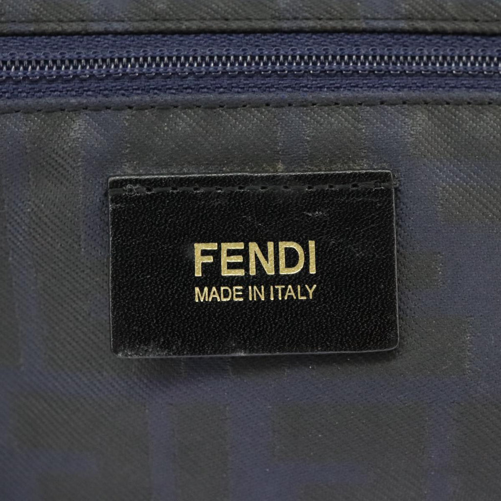 FENDI Zucca Canvas Tote Bag Gold Navy ep6478
