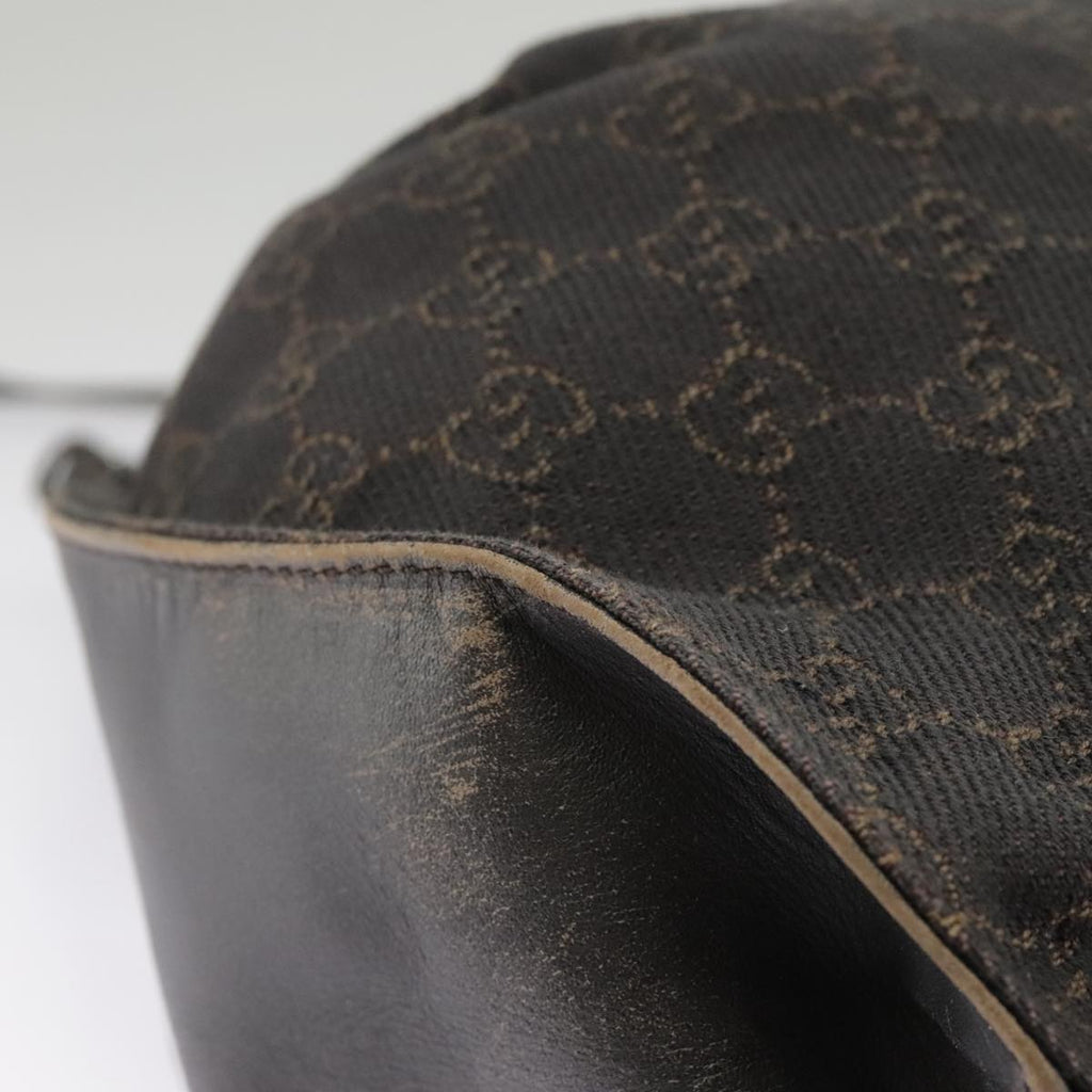GUCCI GG Canvas Hand Bag Brown 76554 ep6486