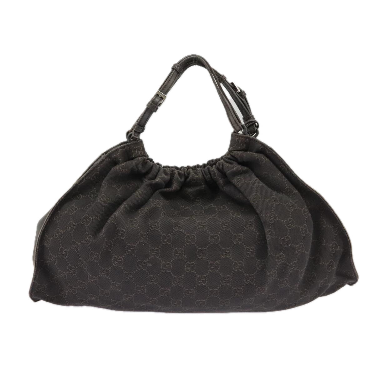 GUCCI GG Canvas Hand Bag Brown 76554 ep6486
