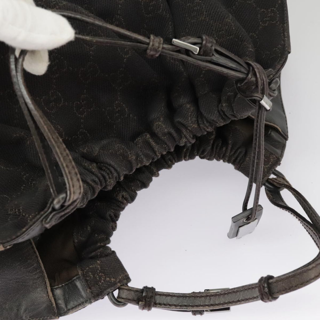 GUCCI GG Canvas Hand Bag Brown 76554 ep6486