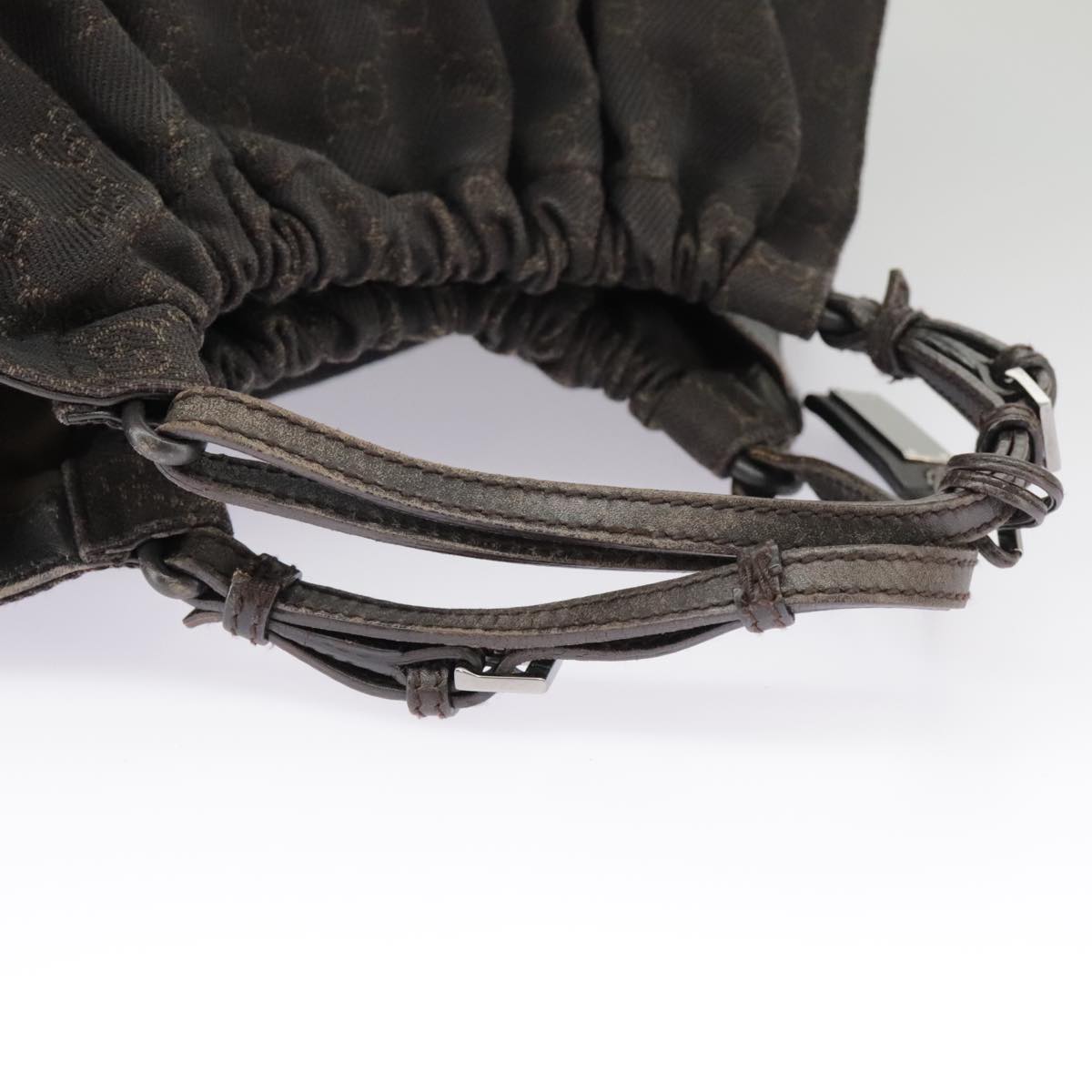 GUCCI GG Canvas Hand Bag Brown 76554 ep6486