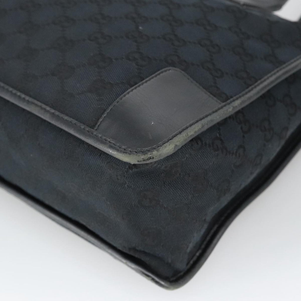 GUCCI GG Canvas Hand Bag Black Silver 000 0855 ep6498