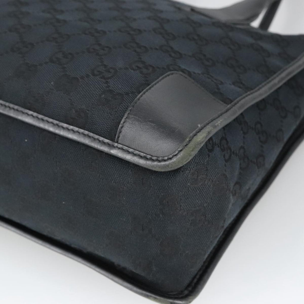 GUCCI GG Canvas Hand Bag Black Silver 000 0855 ep6498