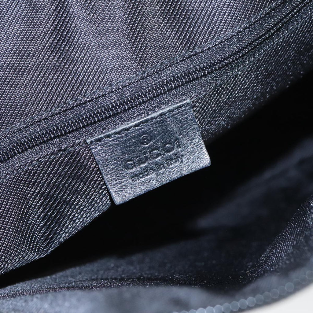 GUCCI GG Canvas Hand Bag Black Silver 000 0855 ep6498