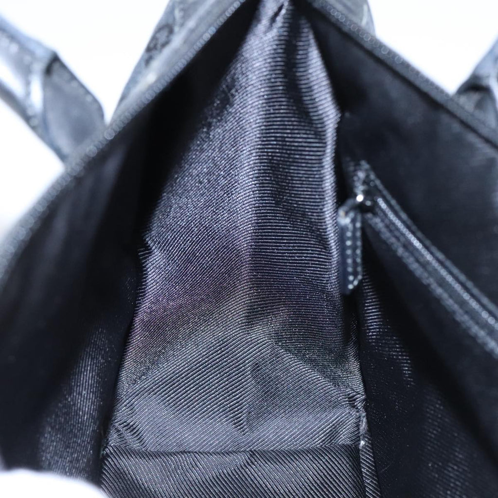 GUCCI GG Canvas Hand Bag Black Silver 000 0855 ep6498