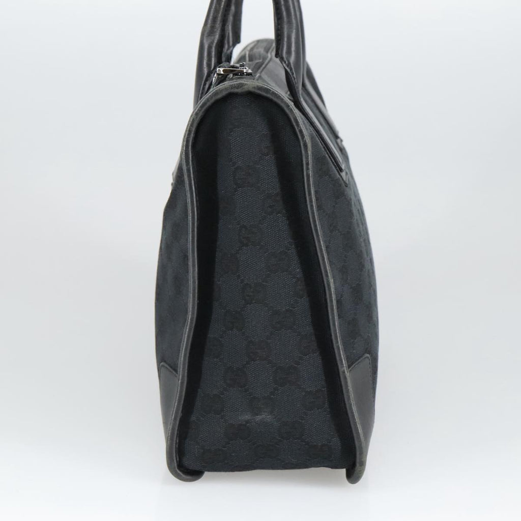 GUCCI GG Canvas Hand Bag Black Silver 000 0855 ep6498