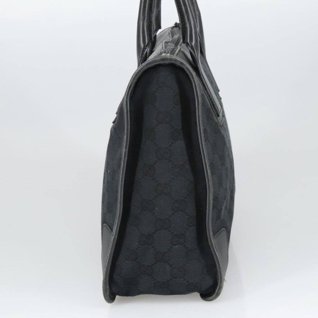 GUCCI GG Canvas Hand Bag Black Silver 000 0855 ep6498