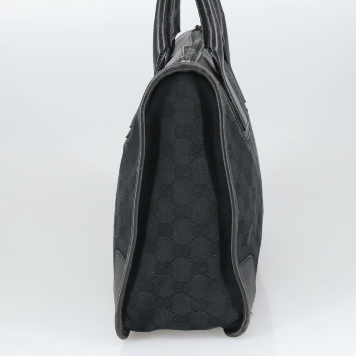 GUCCI GG Canvas Hand Bag Black Silver 000 0855 ep6498