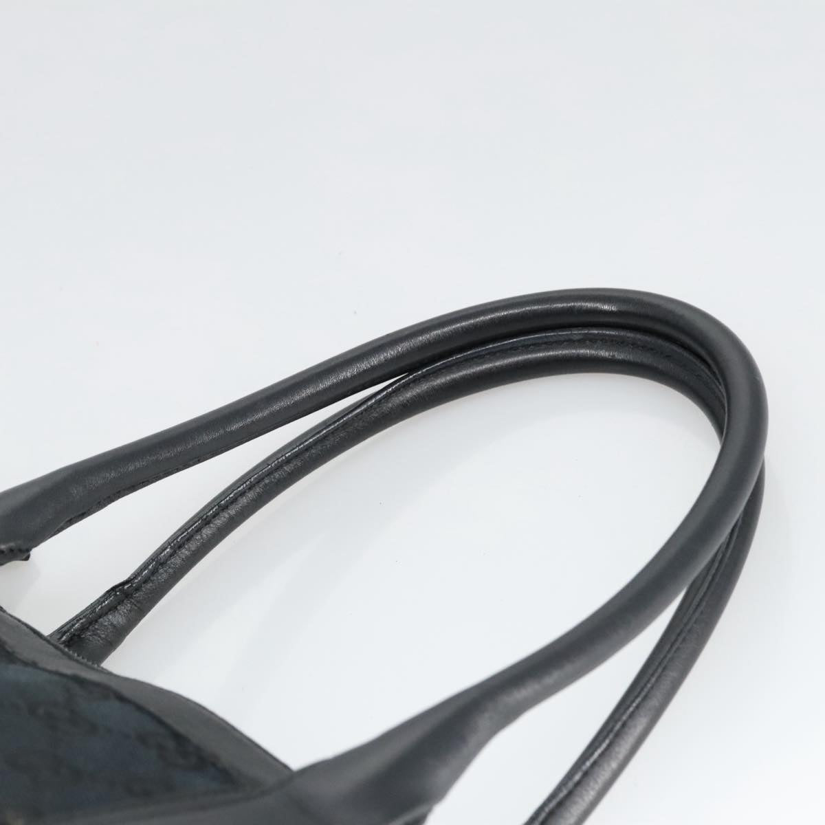 GUCCI GG Canvas Hand Bag Black Silver 000 0855 ep6498