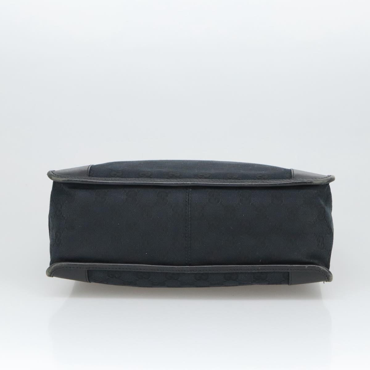 GUCCI GG Canvas Hand Bag Black Silver 000 0855 ep6498