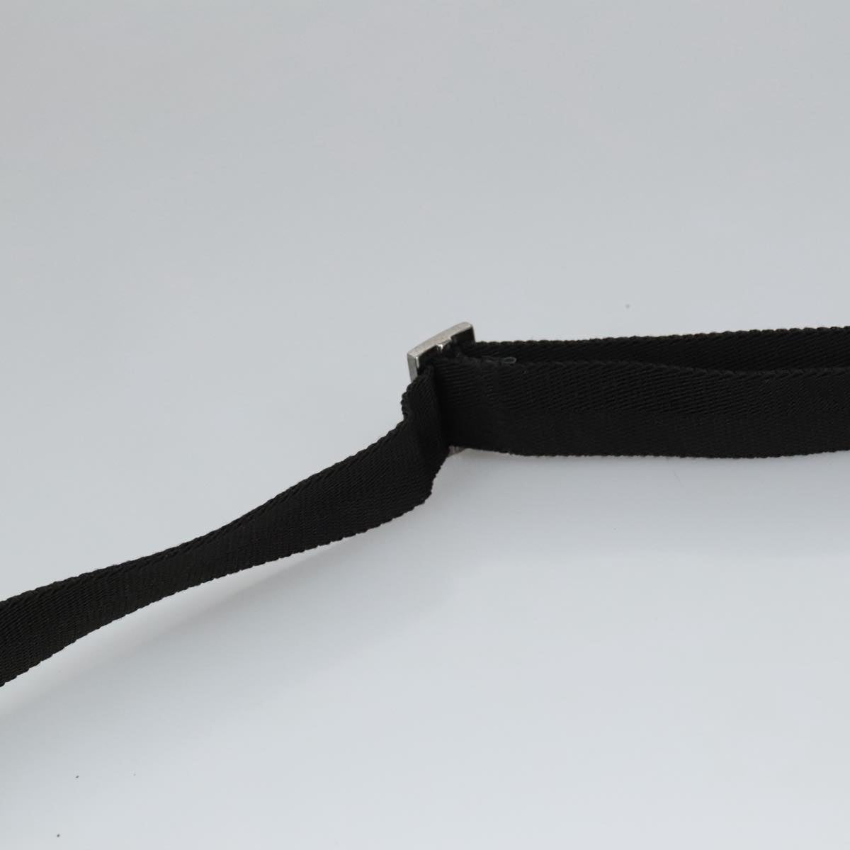 GUCCI GG Canvas Shoulder Bag Black Silver 27639 ep6499