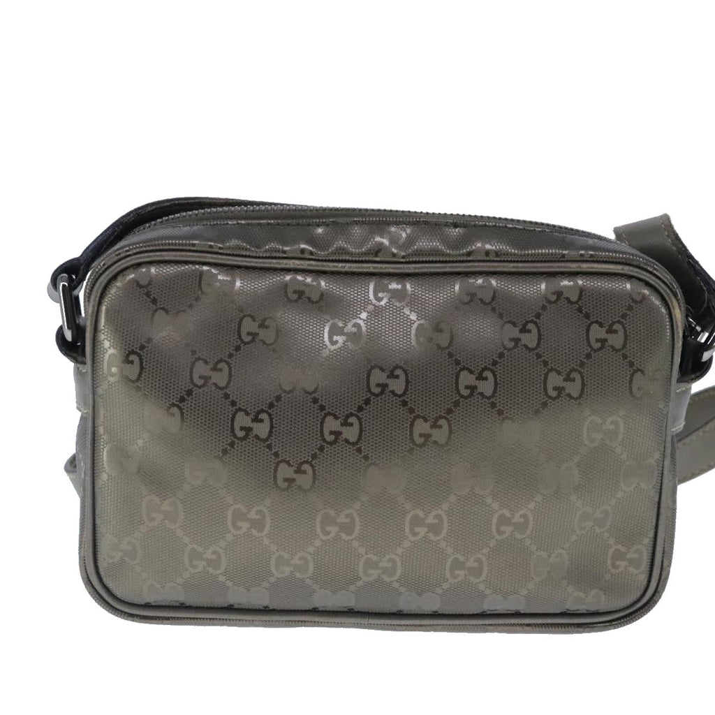 GUCCI GG implementation Shoulder Bag PVC Leather Bronze ep6507