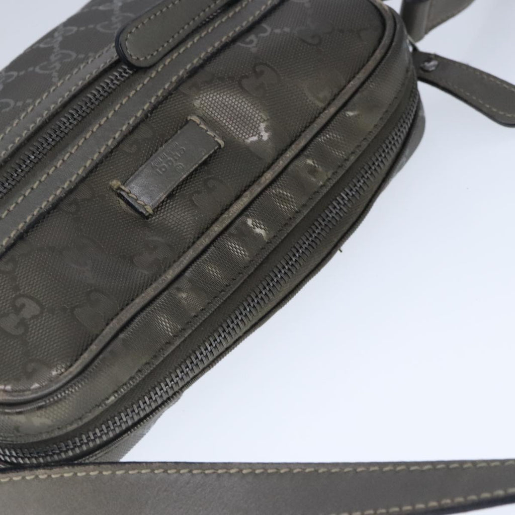 GUCCI GG implementation Shoulder Bag PVC Leather Bronze ep6507