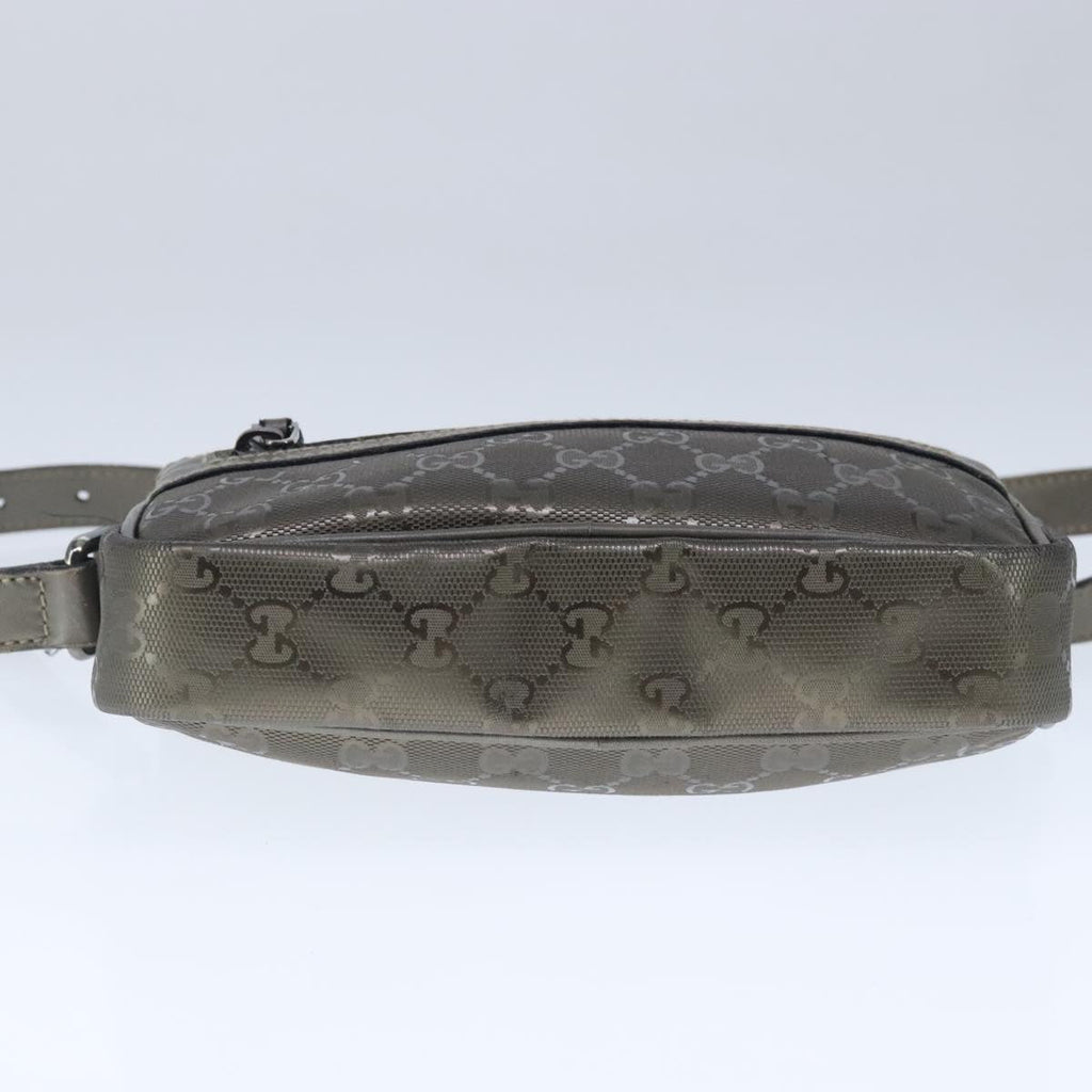 GUCCI GG implementation Shoulder Bag PVC Leather Bronze ep6507