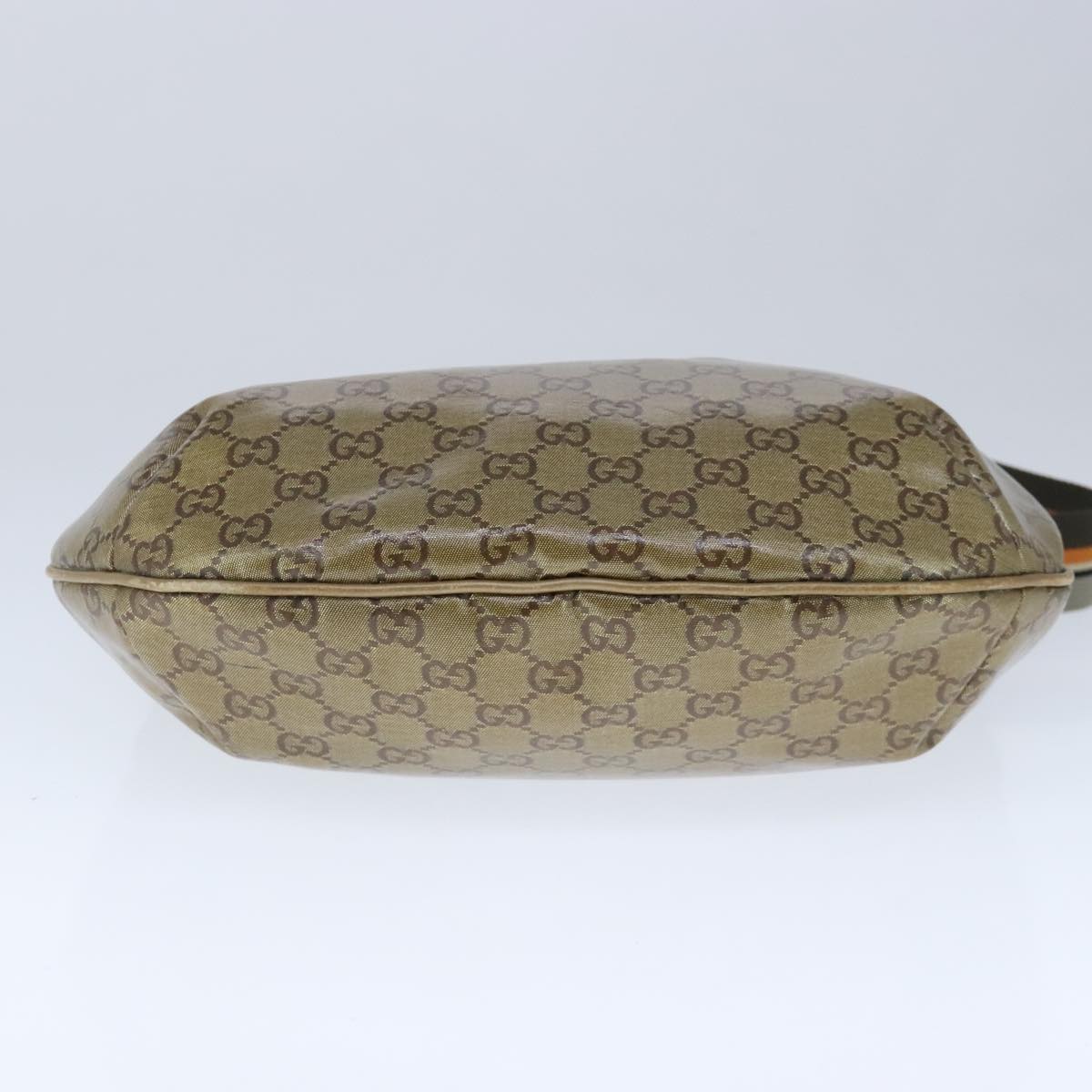 GUCCI GG Crystal Sherry Line Bag Coated Canvas Gold Tone 181092 ep6508
