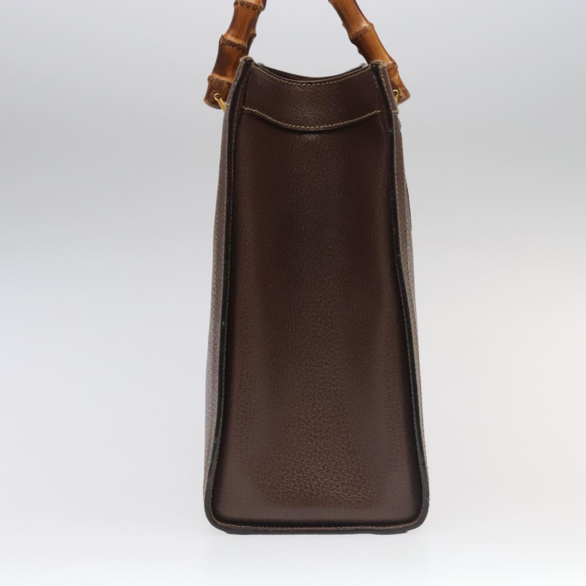 GUCCI Bamboo Hand Bag Leather Brown Gold 002 1186 0260 ep6509