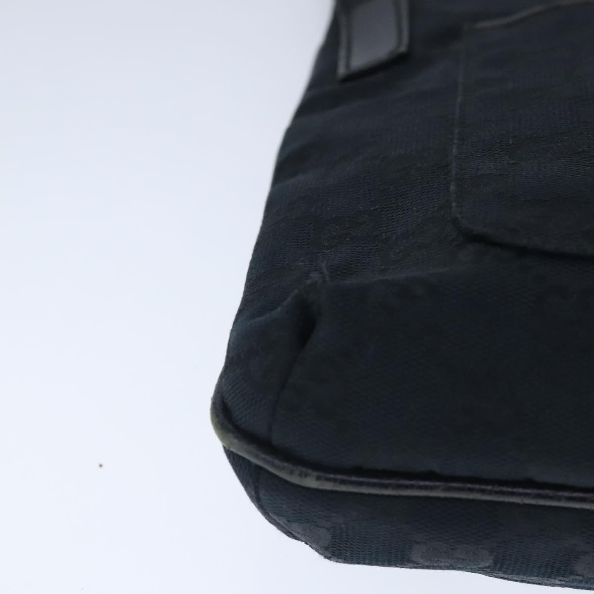 GUCCI GG Canvas Shoulder Bag Black 122793 ep6514