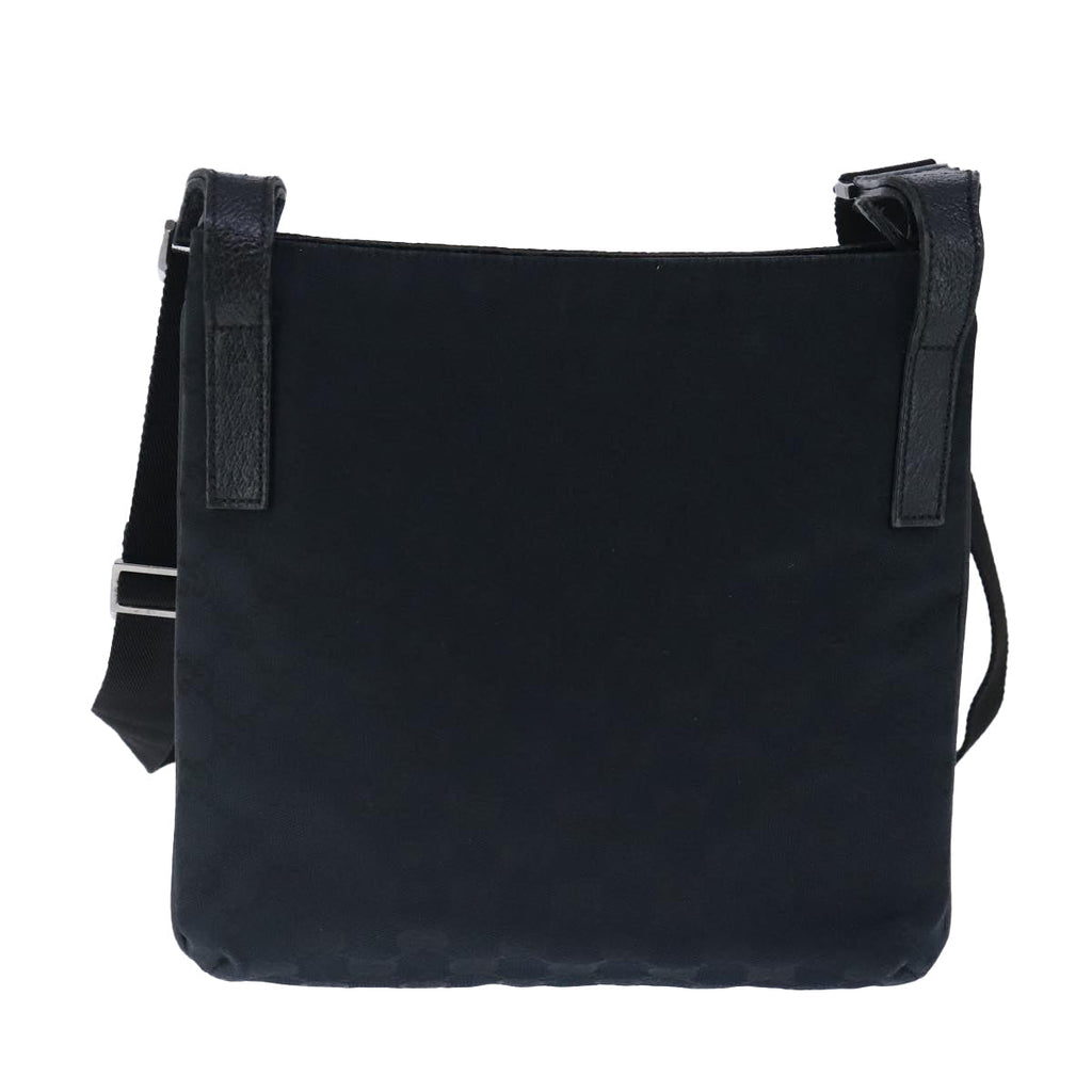 GUCCI GG Canvas Shoulder Bag Black 122793 ep6514
