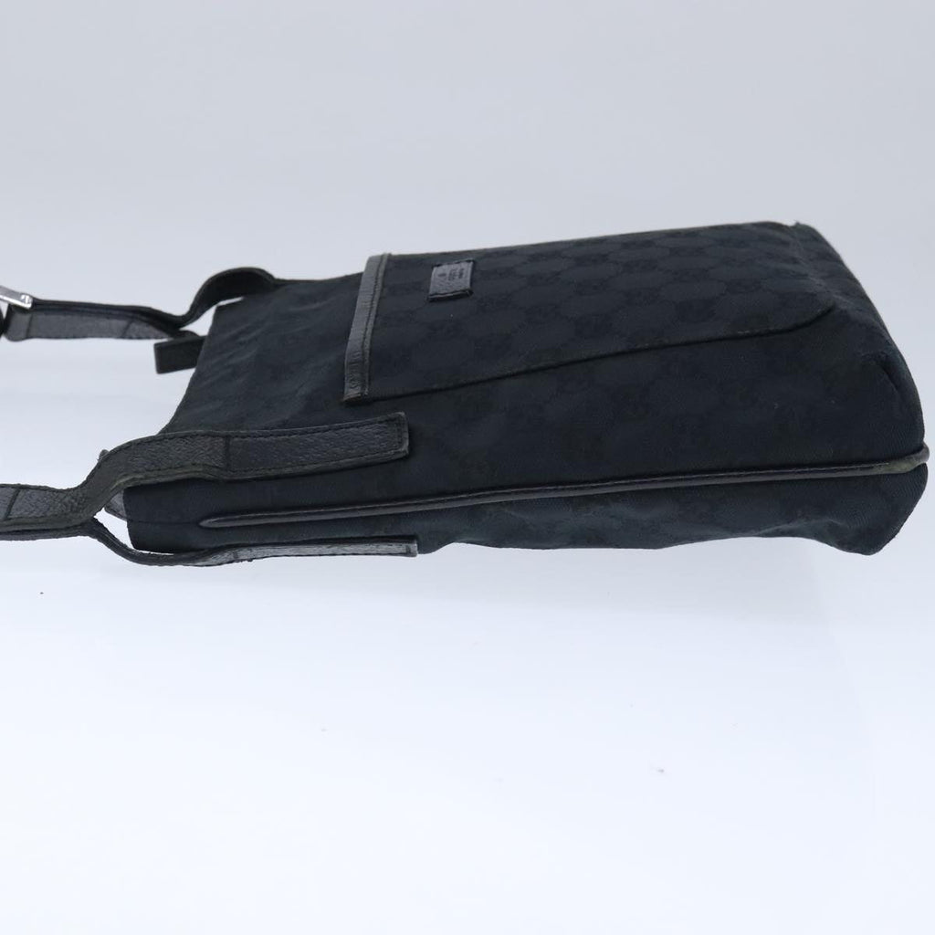 GUCCI GG Canvas Shoulder Bag Black 122793 ep6514