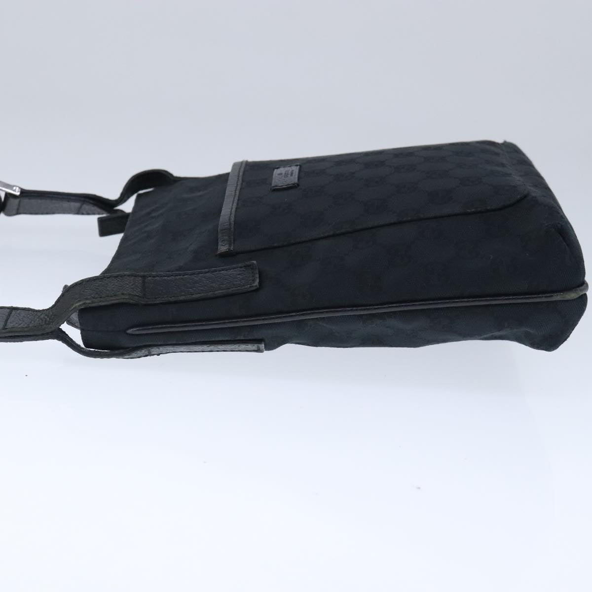 GUCCI GG Canvas Shoulder Bag Black 122793 ep6514