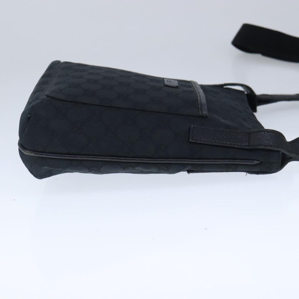 GUCCI GG Canvas Shoulder Bag Black 122793 ep6514