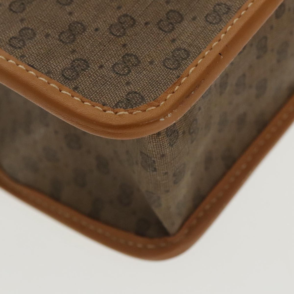 GUCCI Micro GG Canvas Hand Bag PVC Leather 2way Beige ep6523