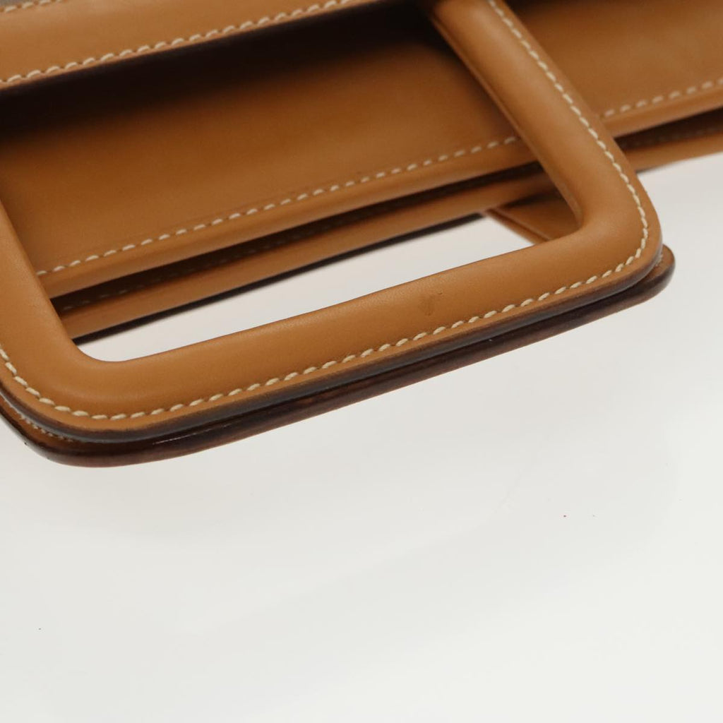 GUCCI Micro GG Canvas Hand Bag PVC Leather 2way Beige ep6523