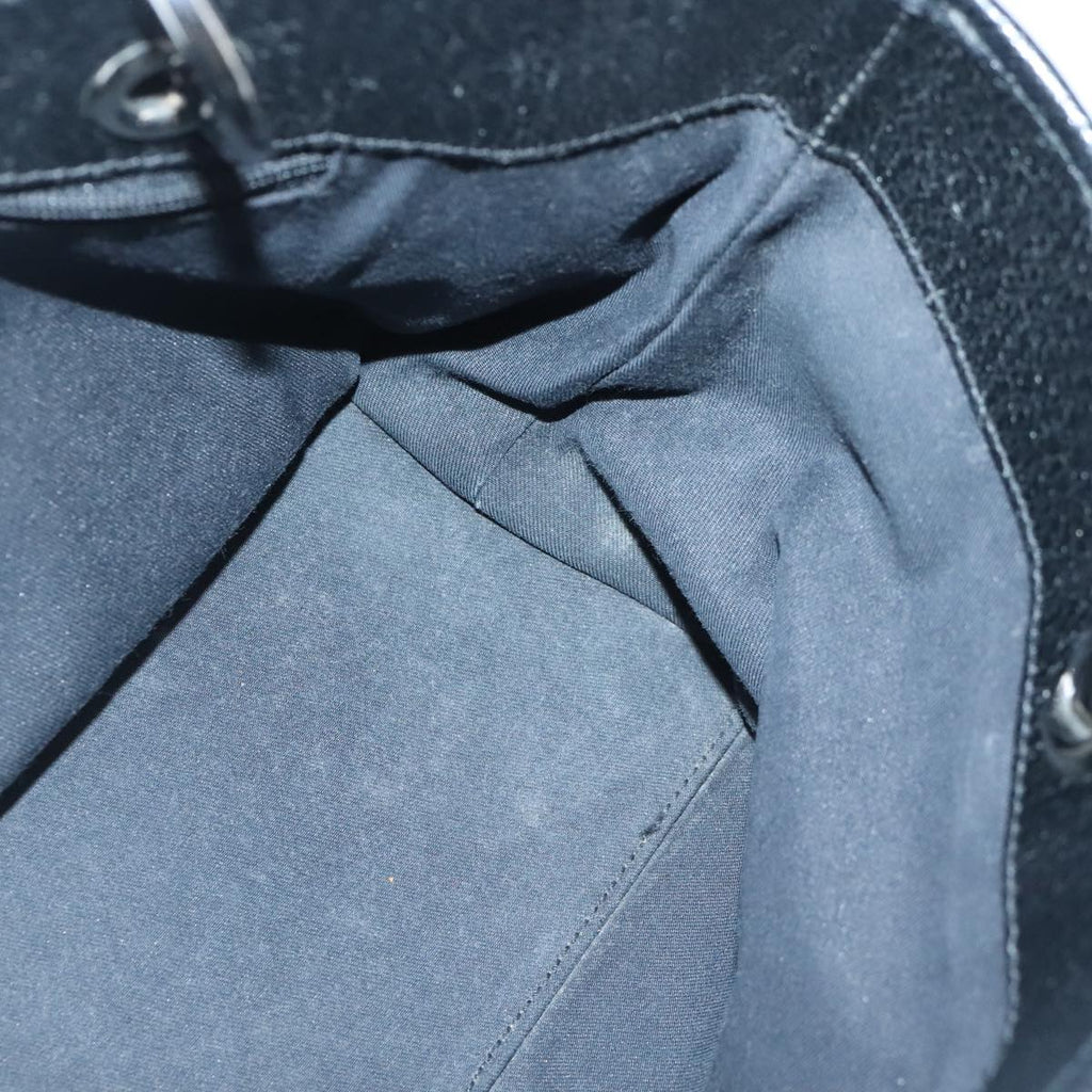 GUCCI GG Canvas Hand Bag Black Silver 120844 ep6544