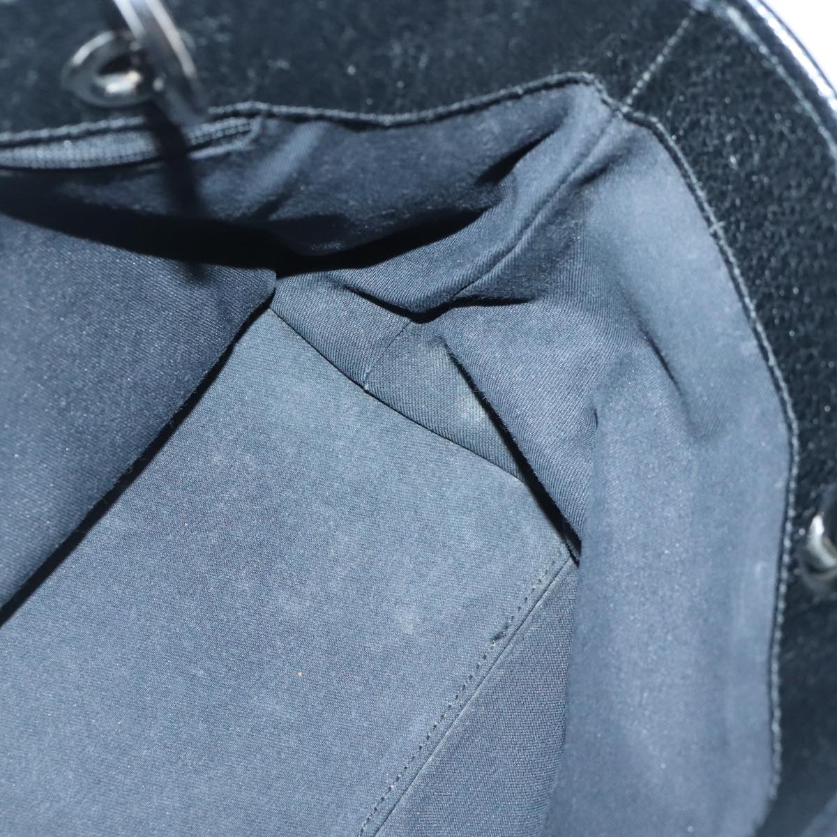 GUCCI GG Canvas Hand Bag Black Silver 120844 ep6544