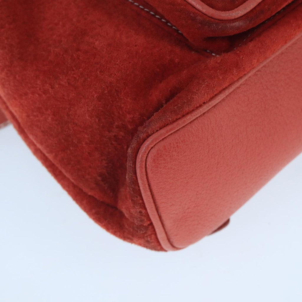 GUCCI Bamboo Backpack Suede Red Gold 003 2058 0030 ep6551