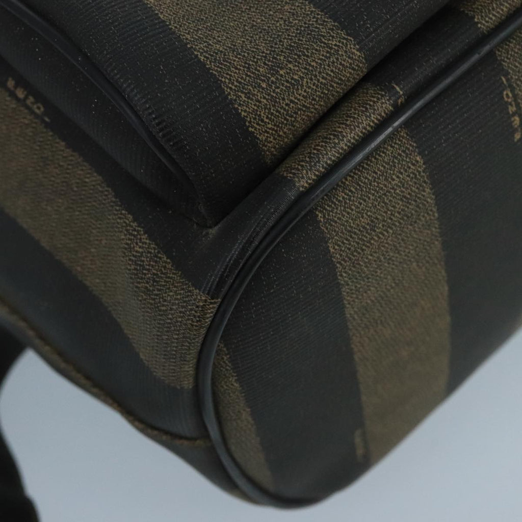 FENDI Pecan Canvas Backpack Brown Black Gold ep6564