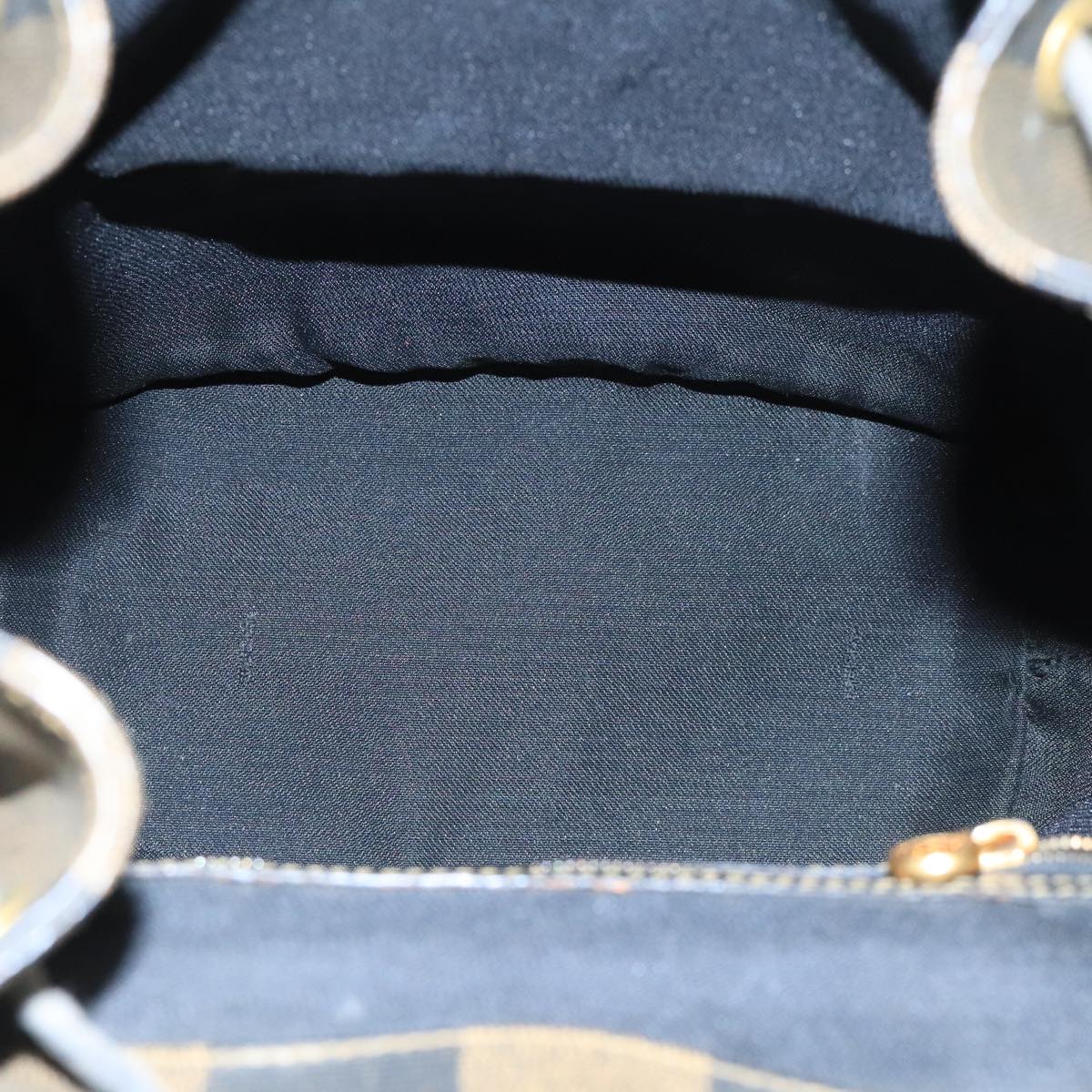FENDI Pecan Canvas Backpack Brown Black Gold ep6564