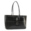 GUCCI Tote Bag Patent leather Black Silver 002 1133 ep6570