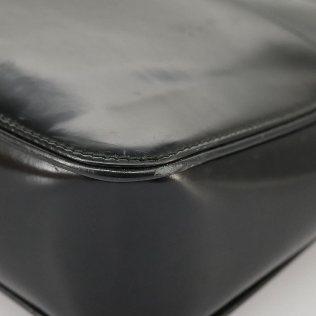GUCCI Tote Bag Patent leather Black Silver 002 1133 ep6570