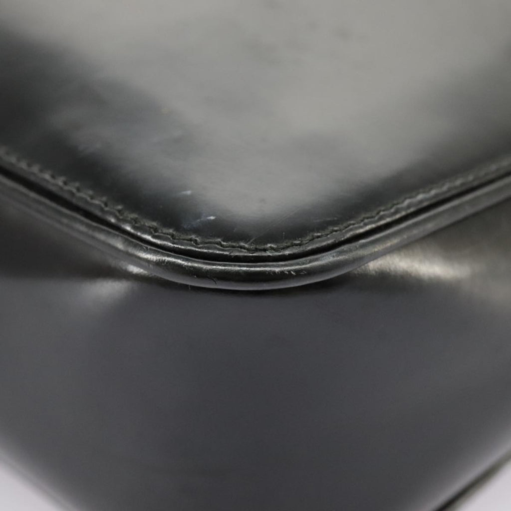 GUCCI Tote Bag Patent leather Black Silver 002 1133 ep6570