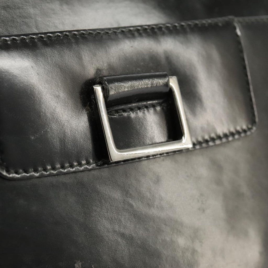 GUCCI Tote Bag Patent leather Black Silver 002 1133 ep6570