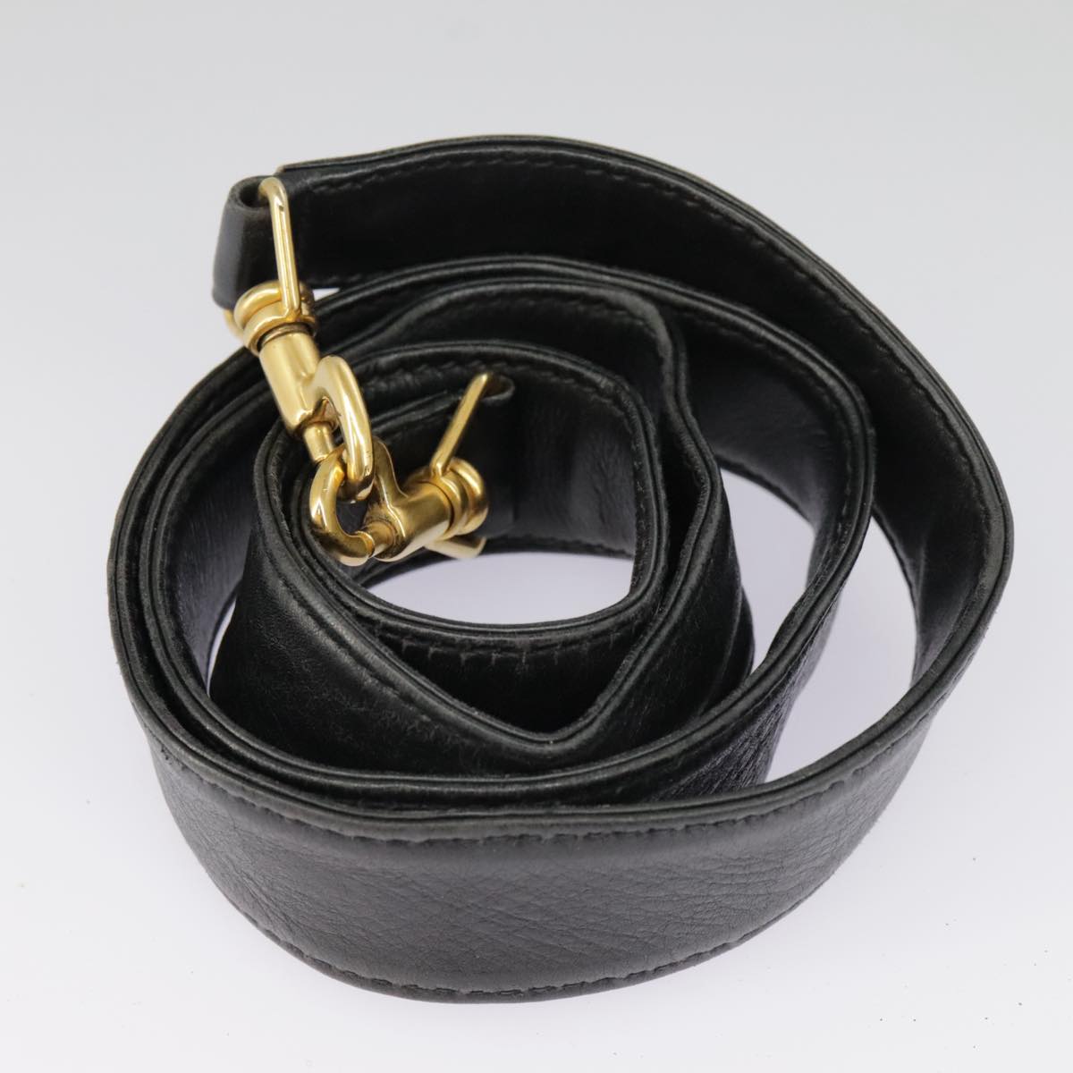 GUCCI Bamboo Hand Bag Suede Leather 2way Black Gold 001 3444 1638 ep6584