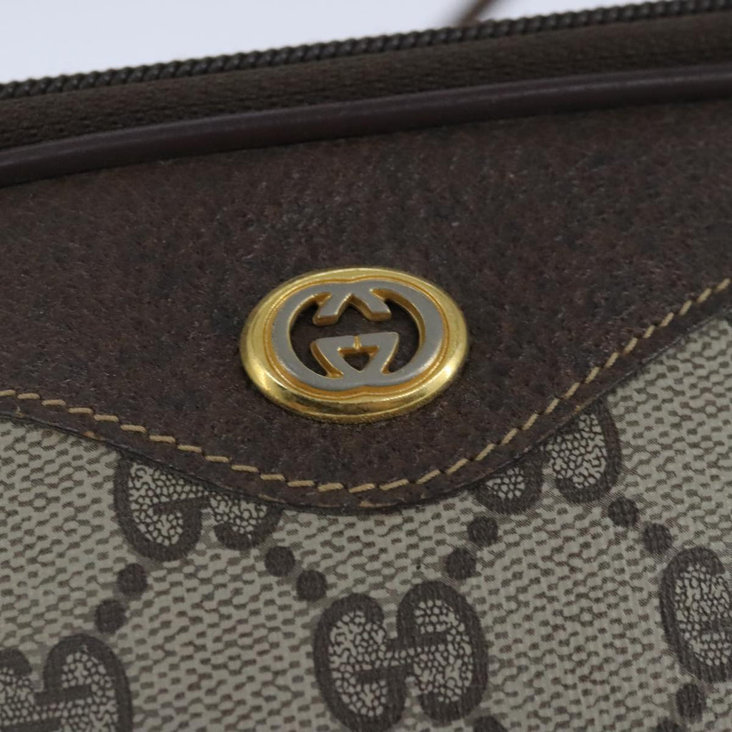 GUCCI GG Supreme Shoulder Bag PVC Leather Beige Gold 97 02 068 ep6599