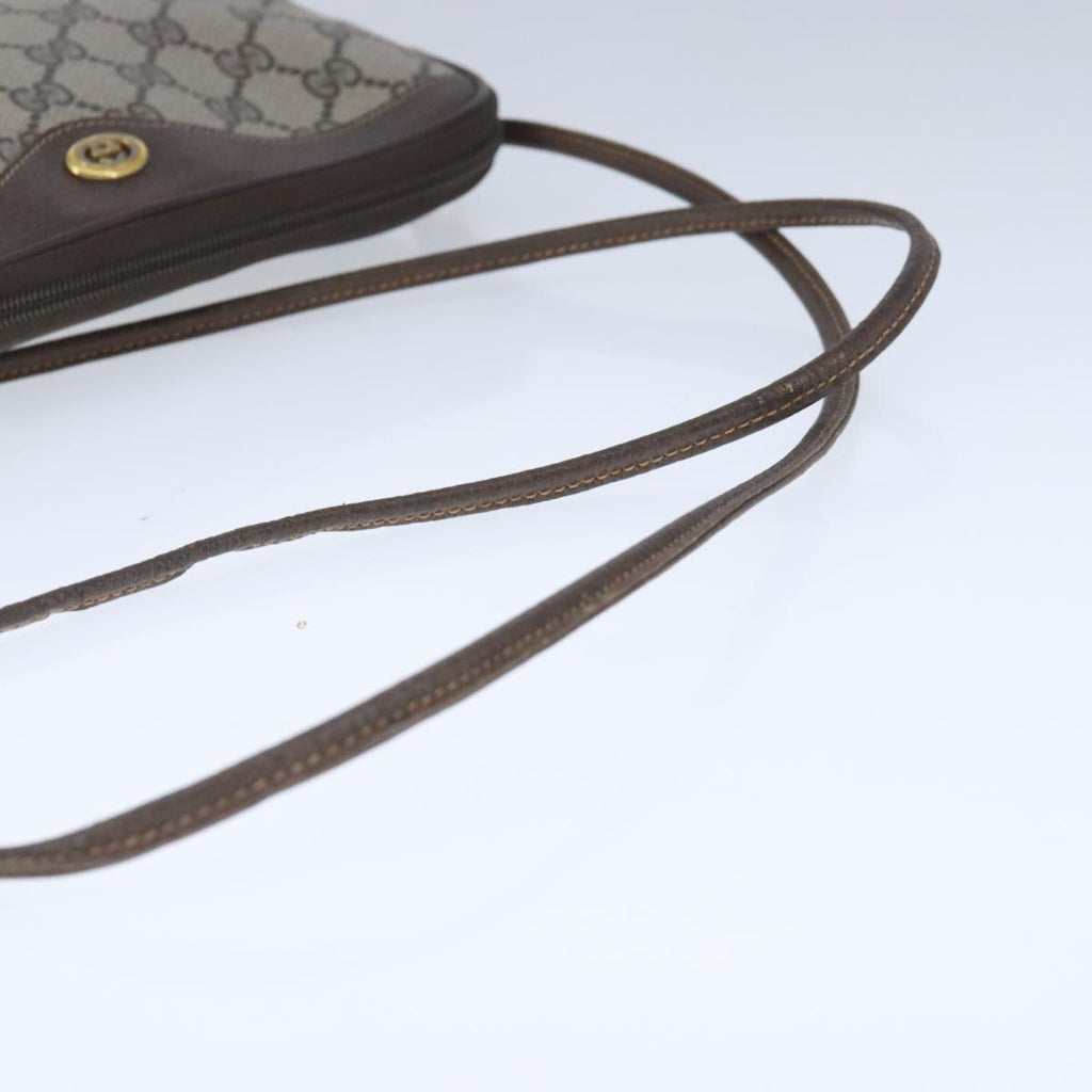 GUCCI GG Supreme Shoulder Bag PVC Leather Beige Gold 97 02 068 ep6599