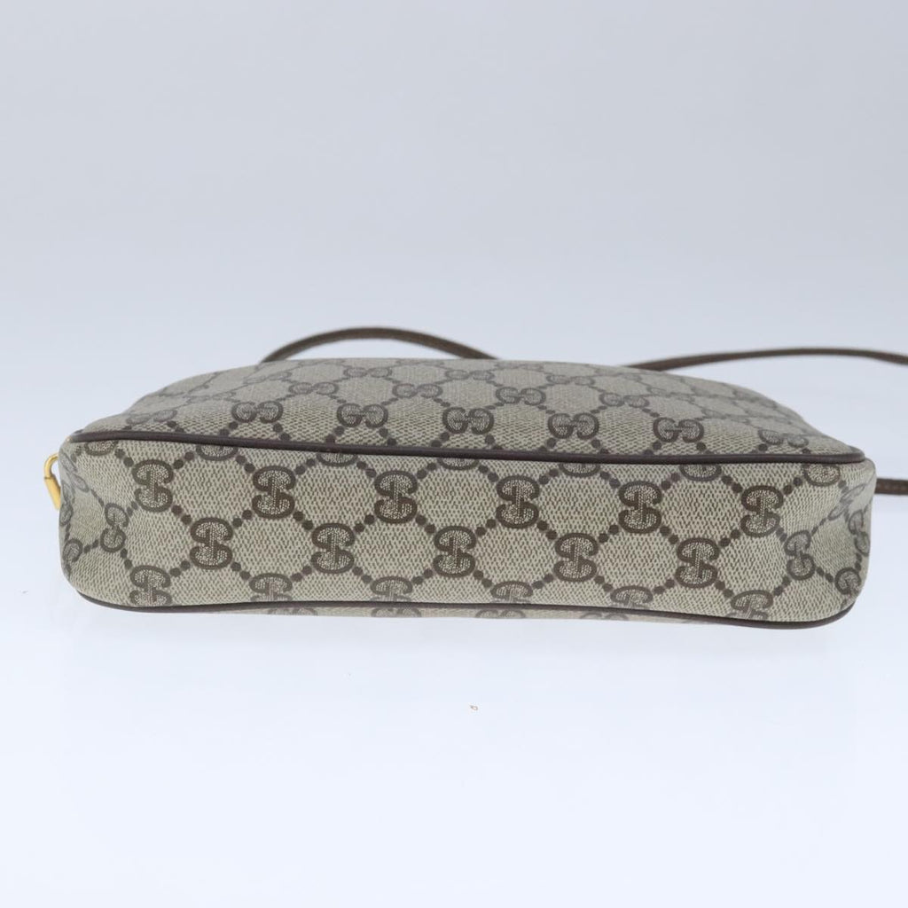 GUCCI GG Supreme Shoulder Bag PVC Leather Beige Gold 97 02 068 ep6599
