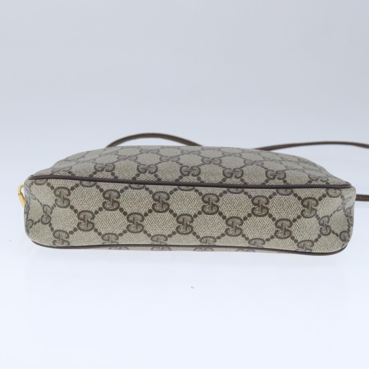 GUCCI GG Supreme Shoulder Bag PVC Leather Beige Gold 97 02 068 ep6599