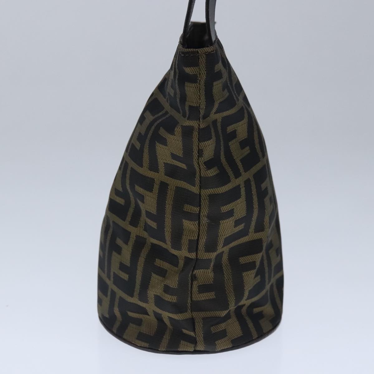 FENDI Zucca Canvas Pouch Brown Black ep6604