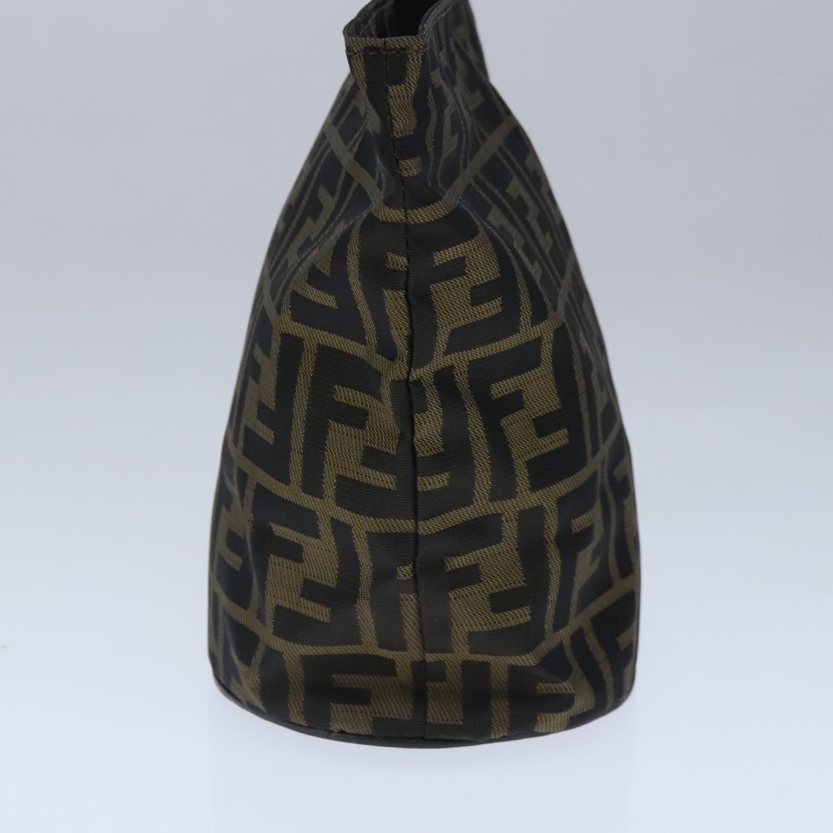 FENDI Zucca Canvas Pouch Brown Black ep6604