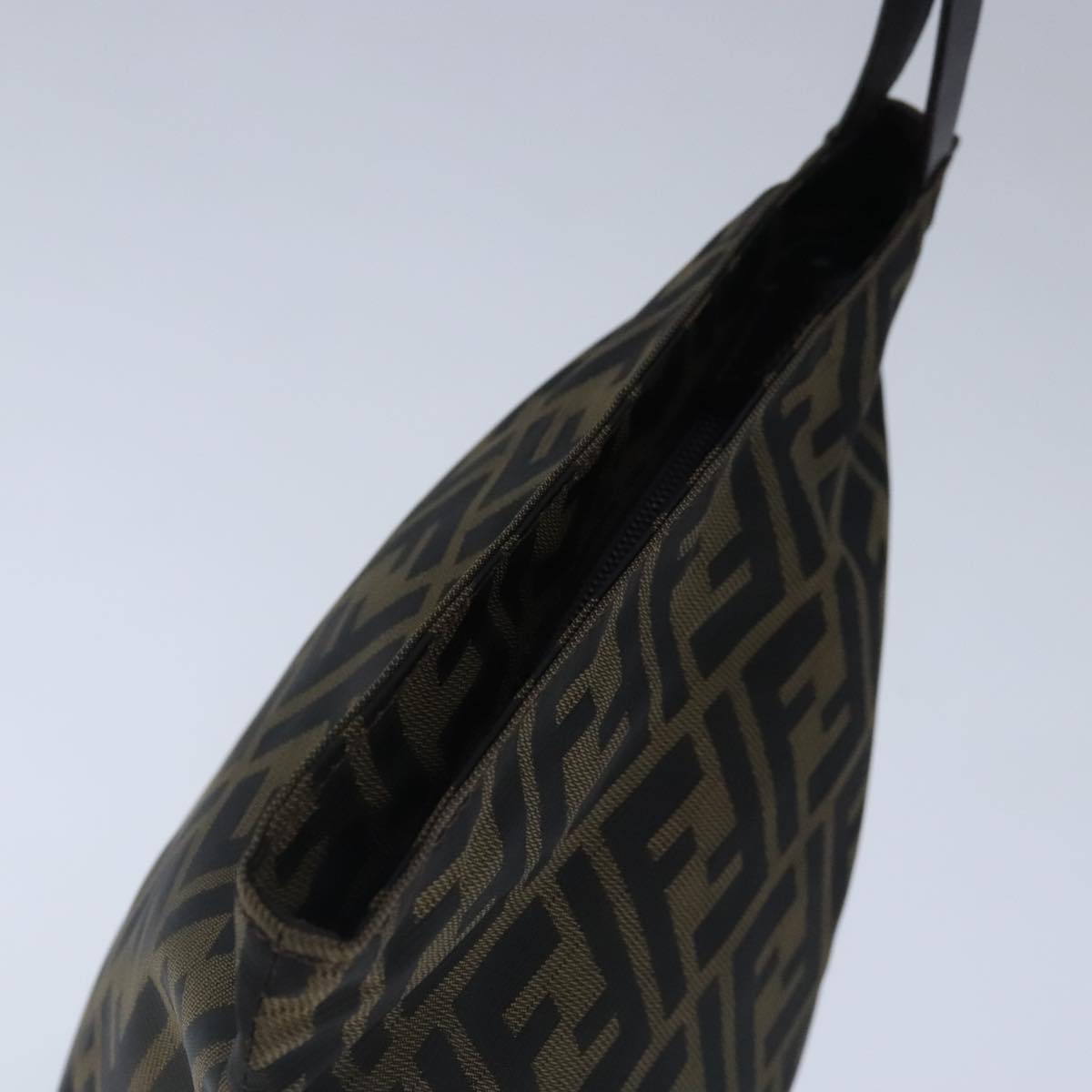 FENDI Zucca Canvas Pouch Brown Black ep6604