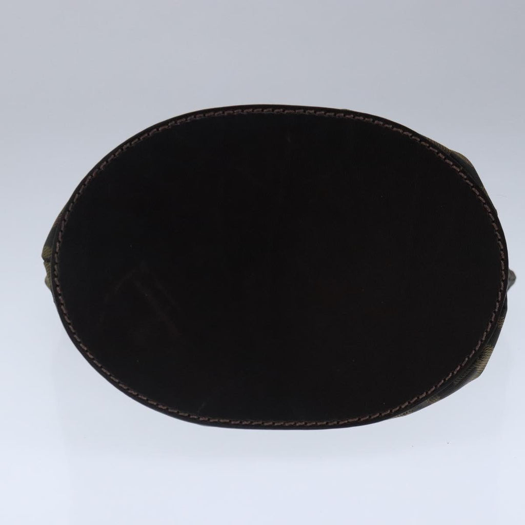 FENDI Zucca Canvas Pouch Brown Black ep6604