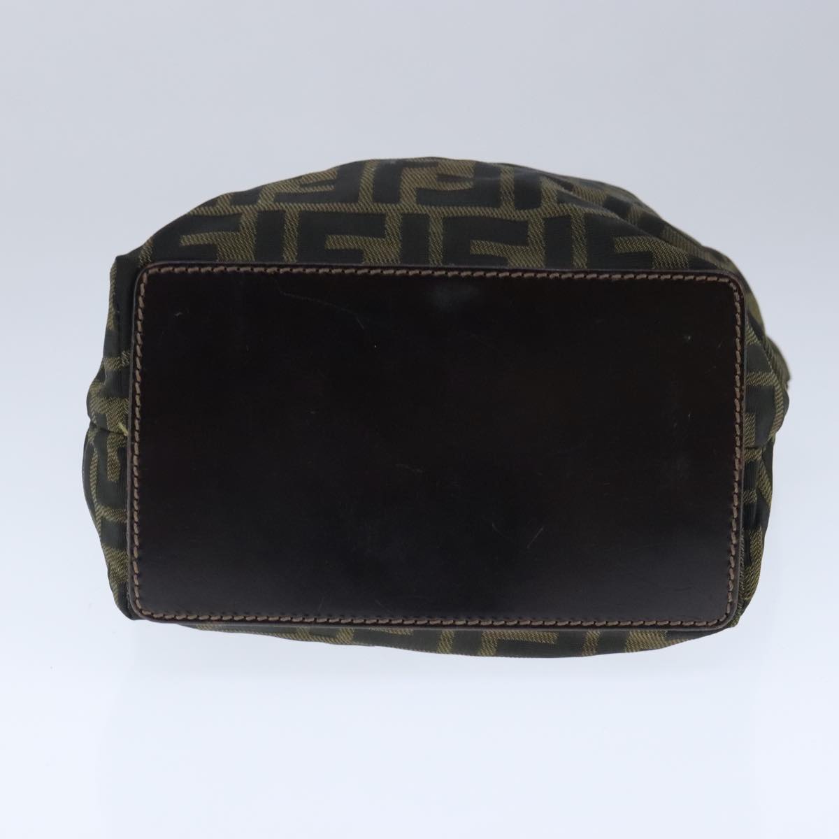 FENDI Zucca Canvas Hand Bag Brown Black ep6607