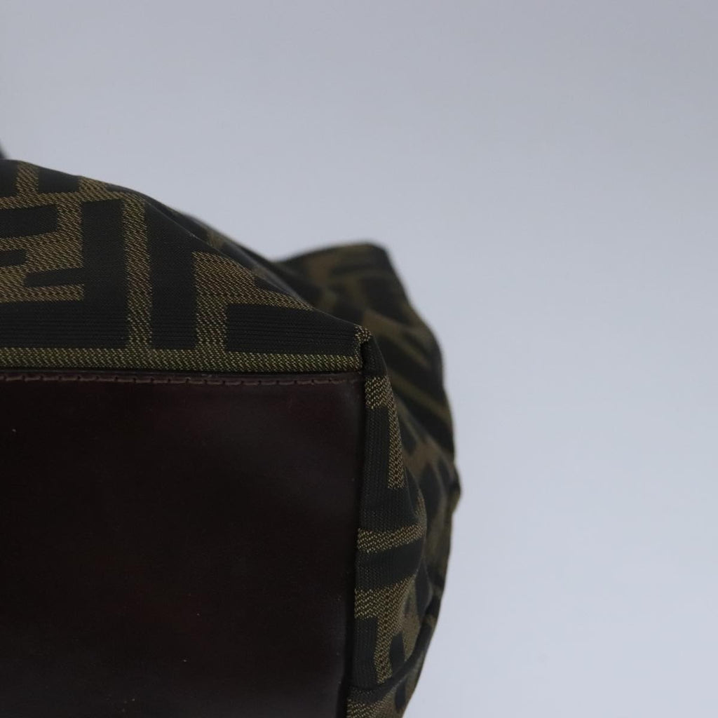 FENDI Zucca Canvas Tote Bag Brown Black ep6620