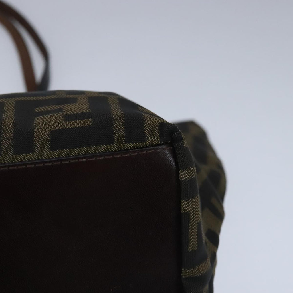 FENDI Zucca Canvas Tote Bag Brown Black ep6620