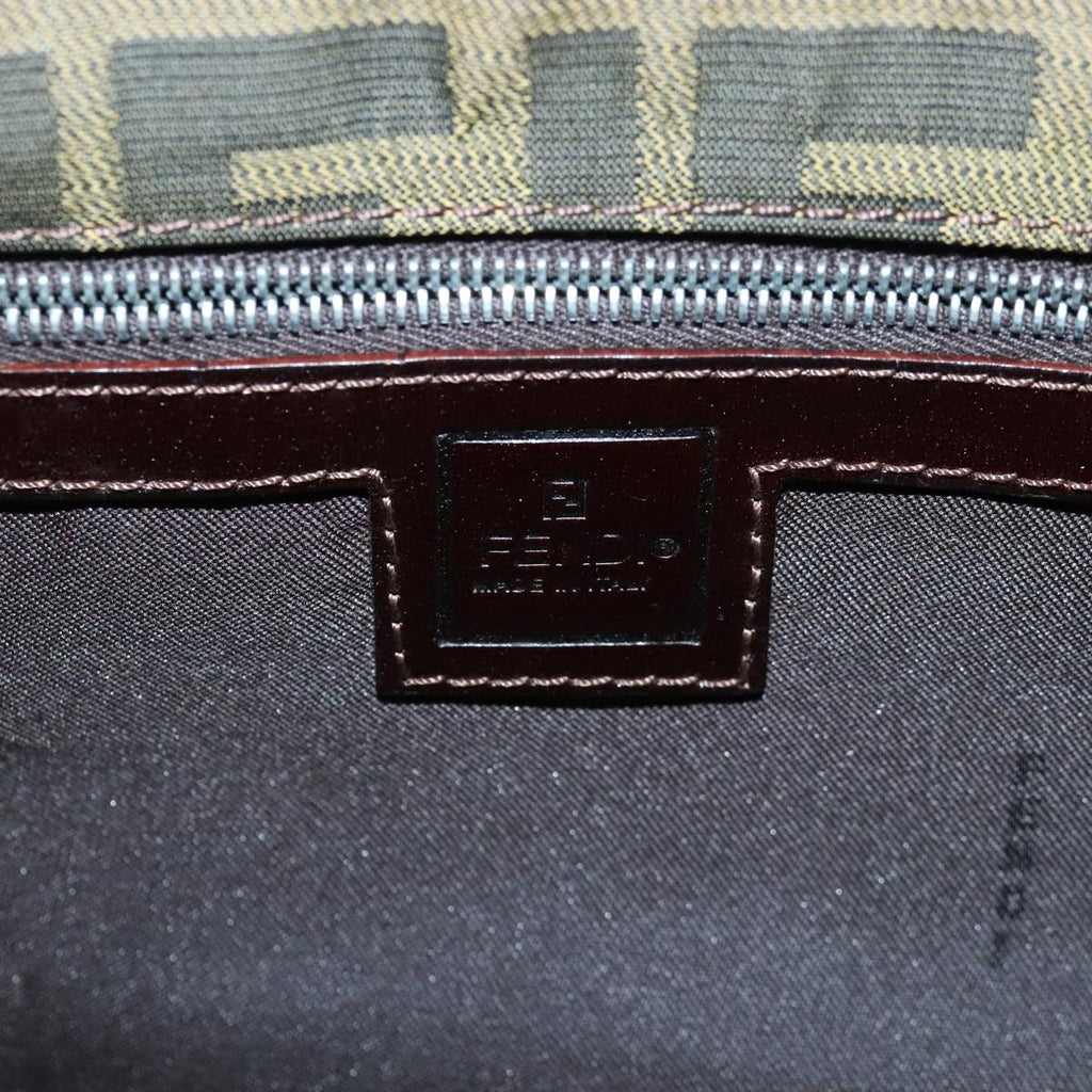 FENDI Zucca Canvas Tote Bag Brown Black ep6620
