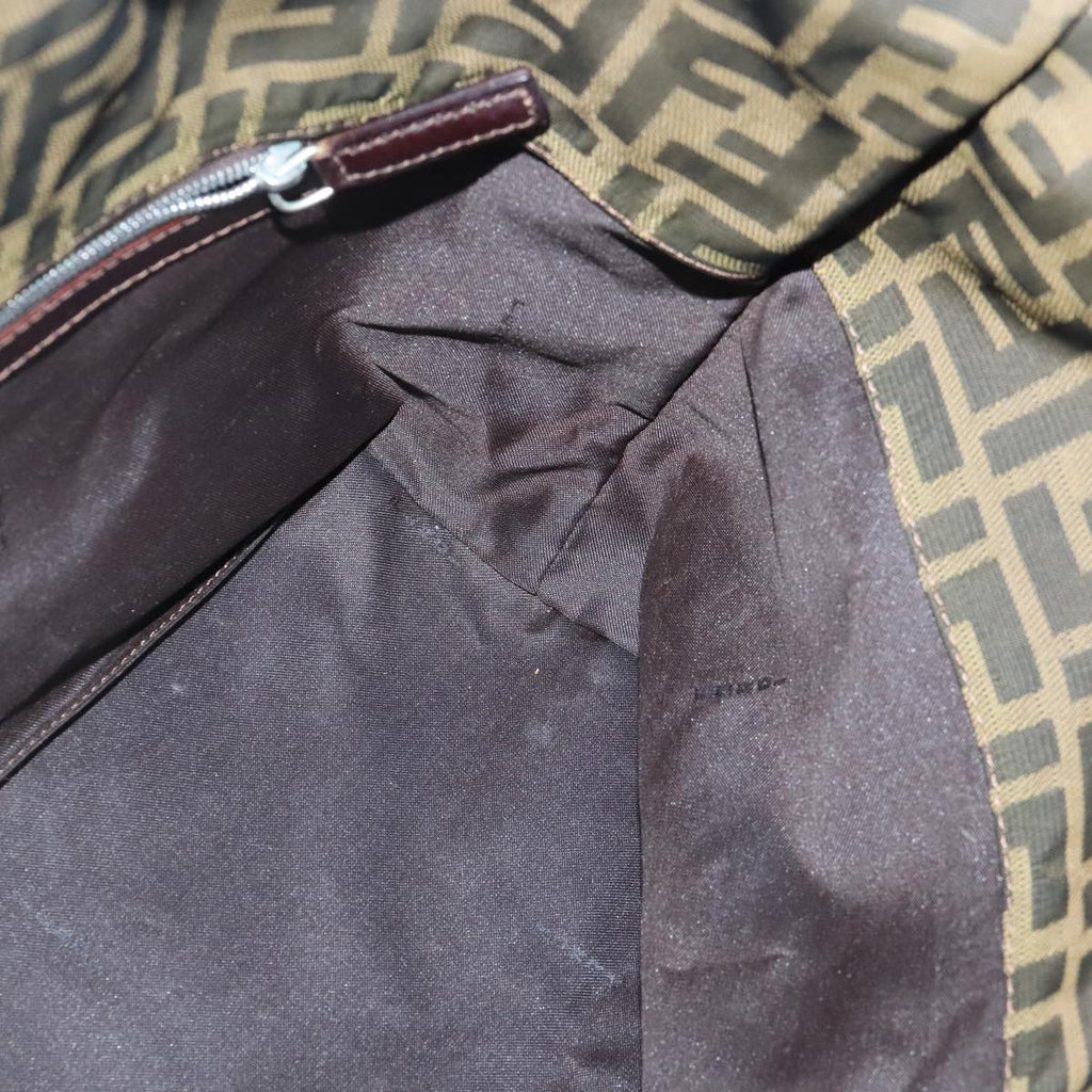 FENDI Zucca Canvas Tote Bag Brown Black ep6620